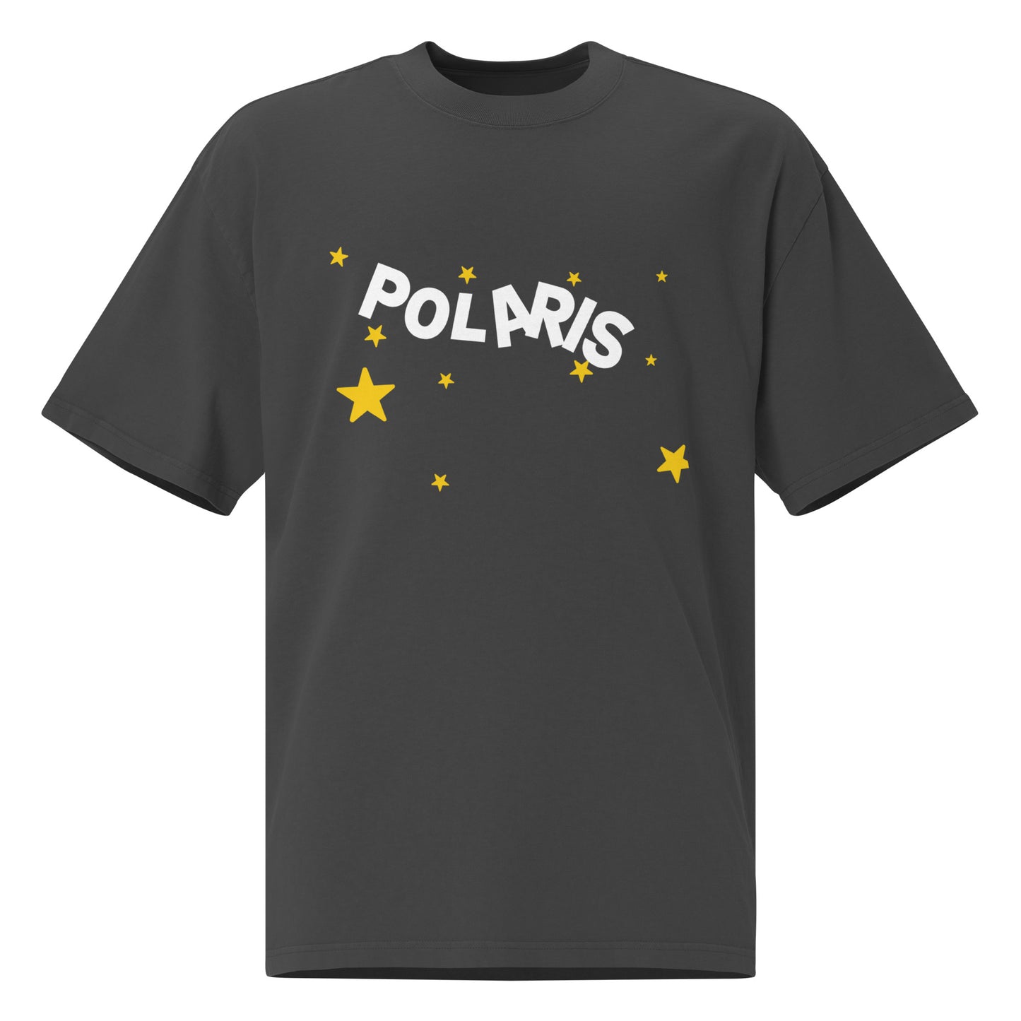 Oversized faded t-shirt with POLARIS BE YOURSELF